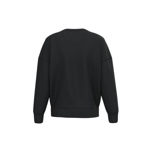 Sudadera ecorresponsable cuello redondo hombros caídos mujer