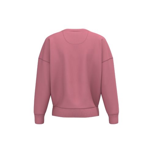 Sudadera ecorresponsable cuello redondo hombros caídos mujer