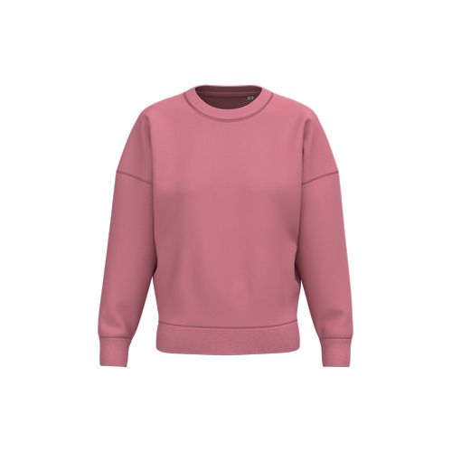 Sudadera ecorresponsable cuello redondo hombros caídos mujer