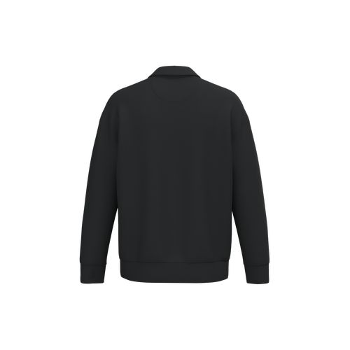 Sweat-shirt écoresponsable quart zip col polo à épaules tombantes unisexe thumbnail 11