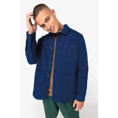 Veste worker écoresponsable délavée unisexe thumbnail 4