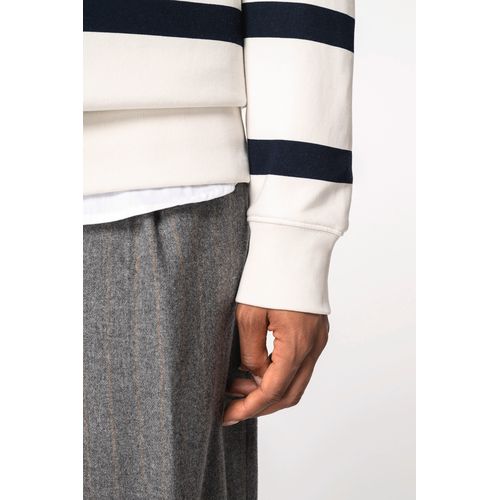 Sweat-shirt écoresponsable à col rond à rayures et épaules tombantes unisexe thumbnail 10