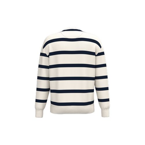 Sweat-shirt écoresponsable à col rond à rayures et épaules tombantes unisexe thumbnail 12