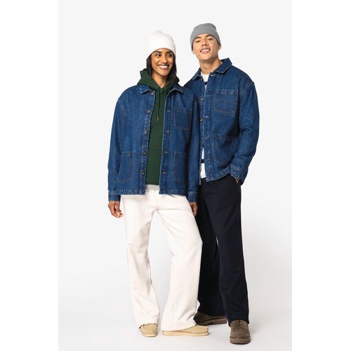 Veste en jean écoresponsable à épaules tombantes unisexe - 2