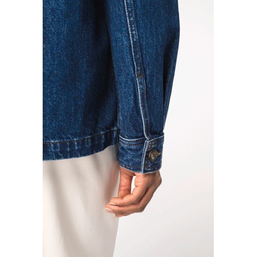 Veste en jean écoresponsable à épaules tombantes unisexe - 9