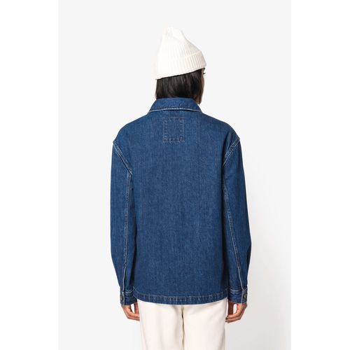 Veste en jean écoresponsable à épaules tombantes unisexe thumbnail 5