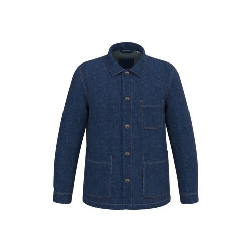 Veste en jean écoresponsable à épaules tombantes unisexe thumbnail 10
