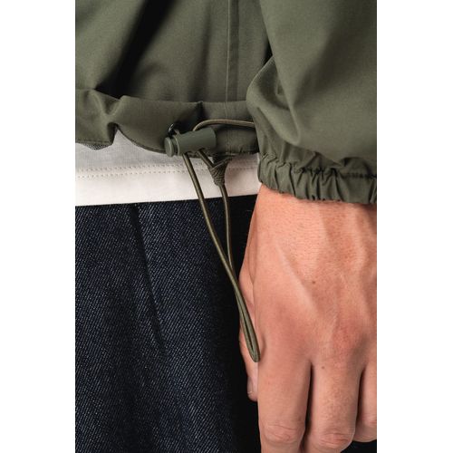Veste coupe-vent imperméable écoresponsable quart zip unisexe thumbnail 8