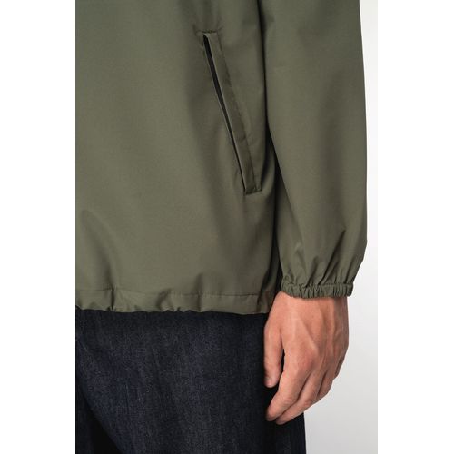 Veste coupe-vent imperméable écoresponsable quart zip unisexe thumbnail 7