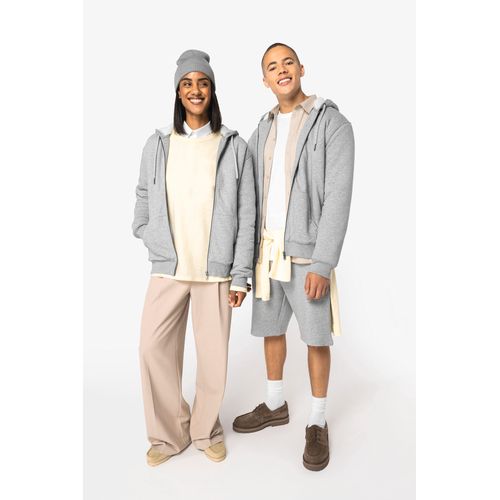 Sweat-shirt écoresponsable zippé doublé en sherpa unisexe