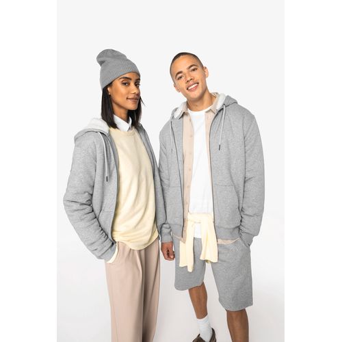 Sweat-shirt écoresponsable zippé doublé en sherpa unisexe - 3