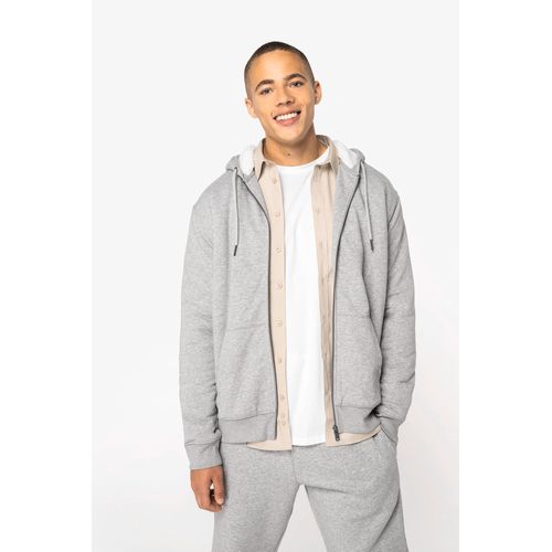 Sweat-shirt écoresponsable zippé doublé en sherpa unisexe - 4