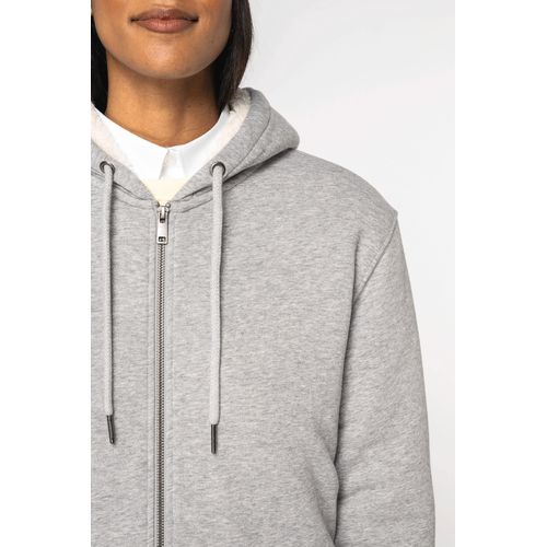 Sweat-shirt écoresponsable zippé doublé en sherpa unisexe - 7