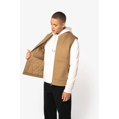 Bodywarmer rembourré en sergé écoresponsable à col teddy unisexe - 6