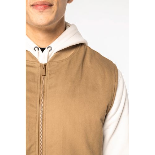 Bodywarmer rembourré en sergé écoresponsable à col teddy unisexe - 8