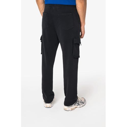 Pantalon cargo écoresponsable délavé French Terry homme