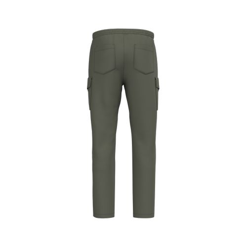 Pantalon cargo écoresponsable délavé French Terry homme