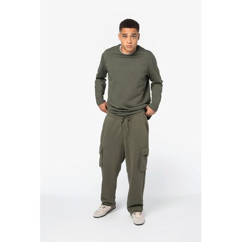 Pantalon cargo écoresponsable délavé French Terry homme thumbnail 4