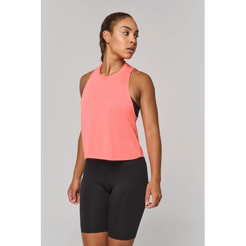 CAMISETA SIN MANGAS CORTA TRIBLEND PARA MUJER