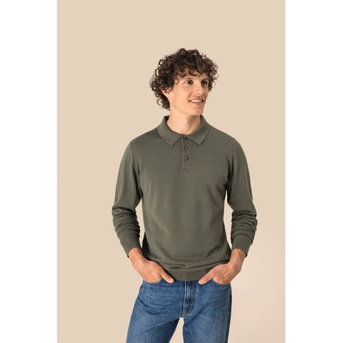 Polo ecorresponsable manga larga hombre