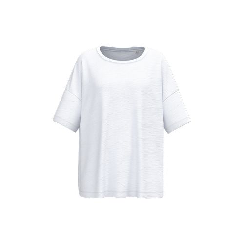 Camiseta ecorresponsable slub oversize mujer