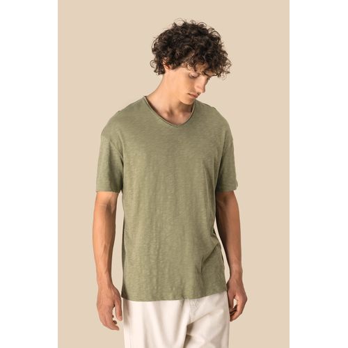 T-shirt écoresponsable col slub à épaules tombantes homme - 4