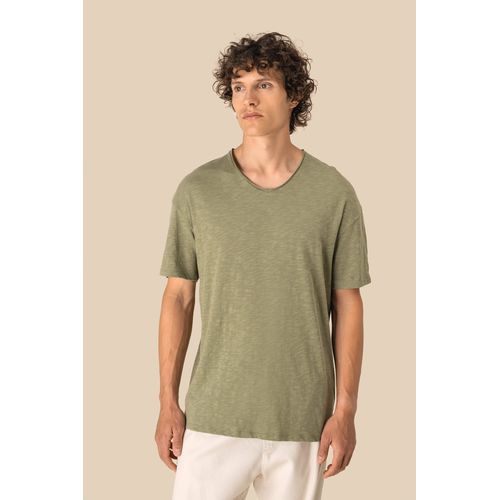 T-shirt écoresponsable col slub à épaules tombantes homme - 3