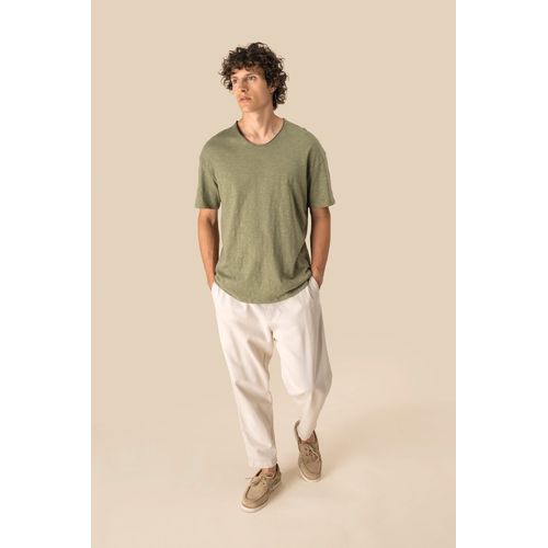 T-shirt écoresponsable col slub à épaules tombantes homme - 2