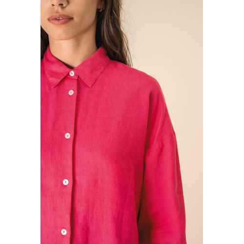 Chemise oversize en lin femme thumbnail 6