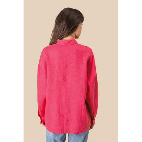 Chemise oversize en lin femme thumbnail 5