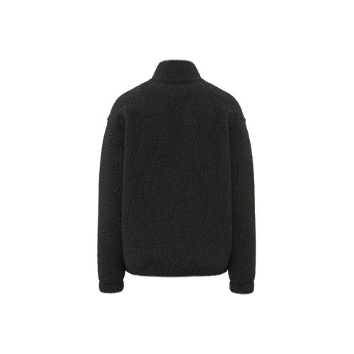 Sudadera de sherpa con 1/4 de cremallera y hombros caídos unisex