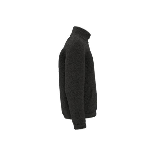 Sweat-shirt zippé à épaules tombantes en sherpa unisexe thumbnail 11
