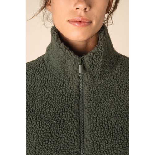 Sweat-shirt zippé à épaules tombantes en sherpa unisexe - 8