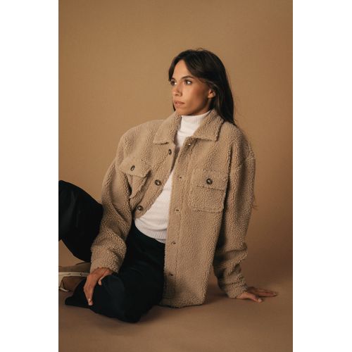 Surchemise à épaules tombantes en sherpa unisexe - 7