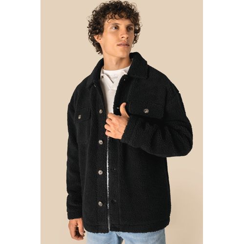 Surchemise à épaules tombantes en sherpa unisexe - 4