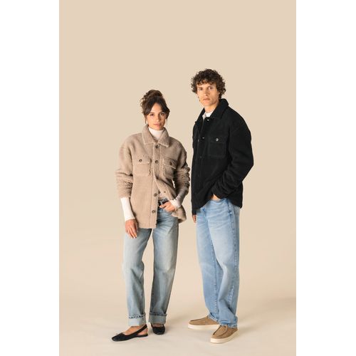 Surchemise à épaules tombantes en sherpa unisexe - 2