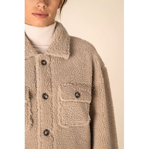 Surchemise à épaules tombantes en sherpa unisexe - 8