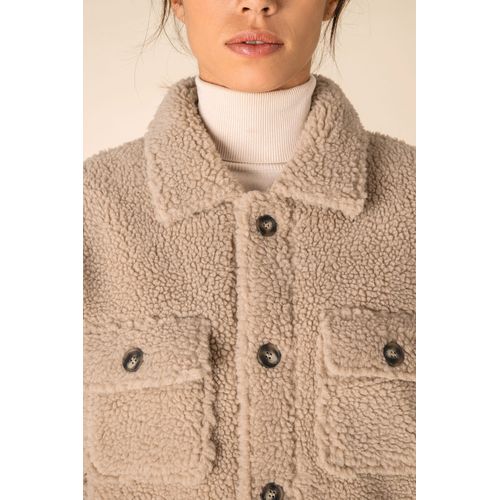 Surchemise à épaules tombantes en sherpa unisexe - 10