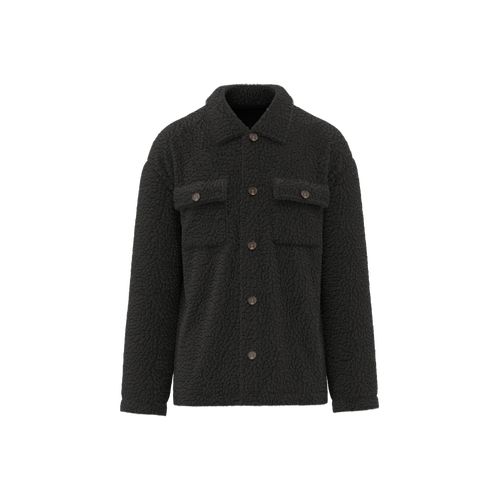 Surchemise à épaules tombantes en sherpa unisexe - 11