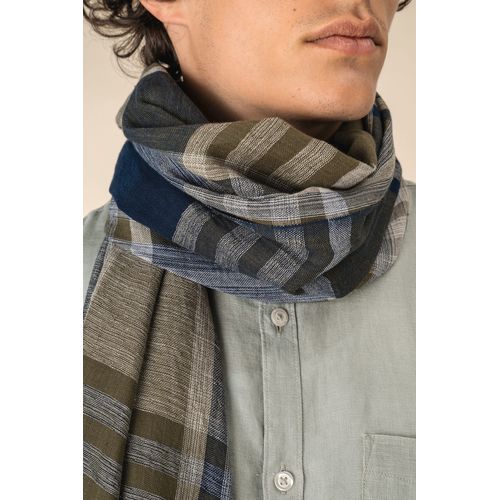 Chèche à rayures et à carreaux unisexe - 3