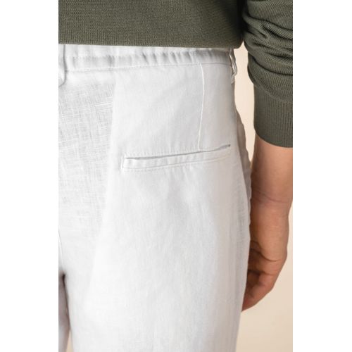 Pantalon délavé en lin homme - 8