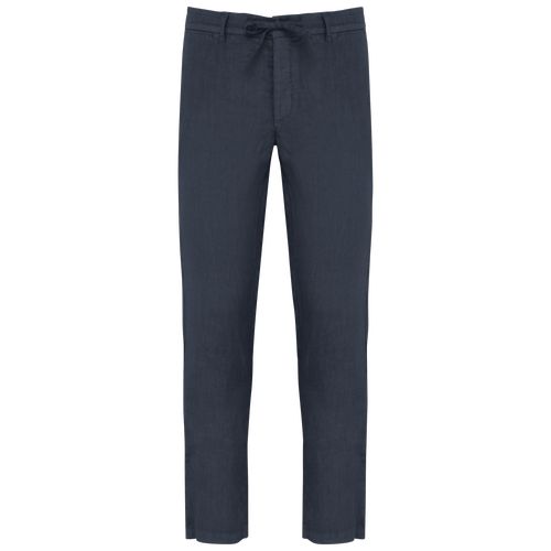 Pantalon délavé en lin homme - 9