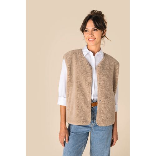 Veste sans manches en sherpa femme - 1