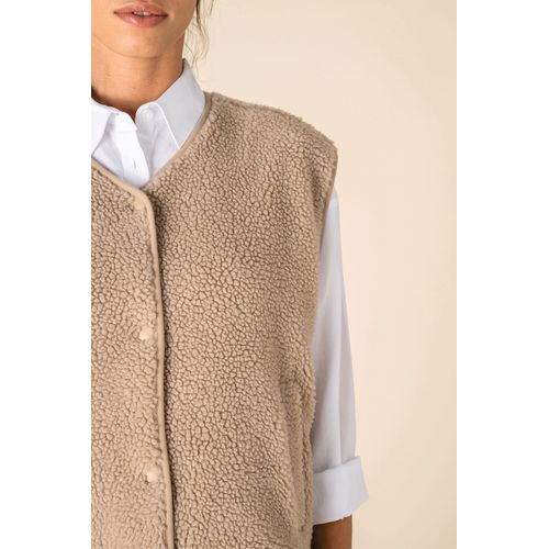 Veste sans manches en sherpa femme - 7