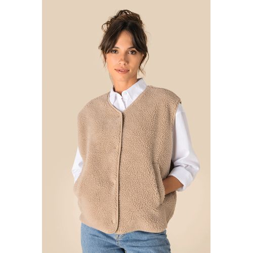 Veste sans manches en sherpa femme - 4