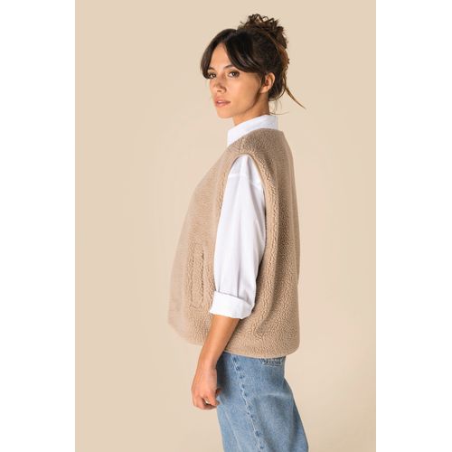 Veste sans manches en sherpa femme - 5