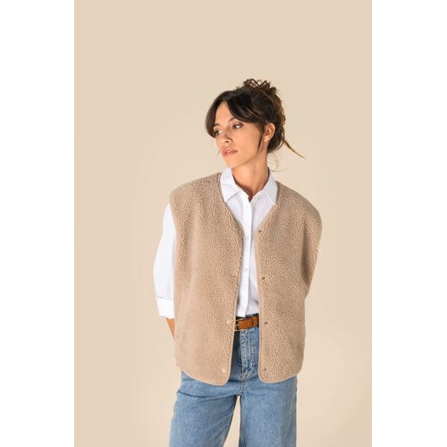 Veste sans manches en sherpa femme - 3