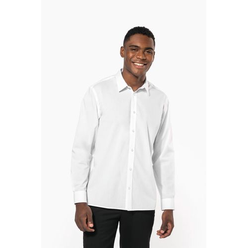 Chemise popeline polycoton sans poche entretien facile homme - 17