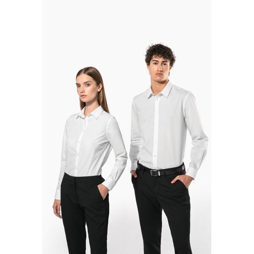 Chemise popeline polycoton sans poche entretien facile homme - 6