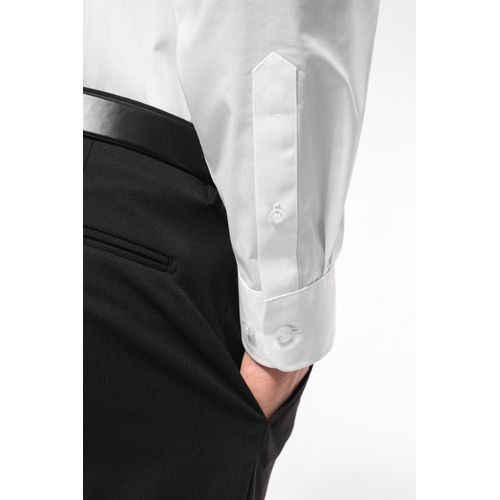 Chemise popeline polycoton sans poche entretien facile homme - 5